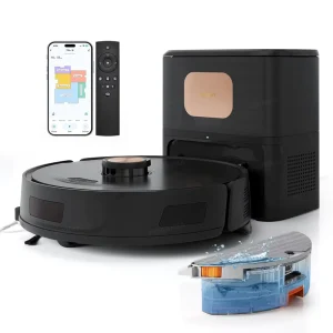 Wet and Dry Cleaning Lidar Robot Vacuum Cleaner with Self Emptying HEPA Filter