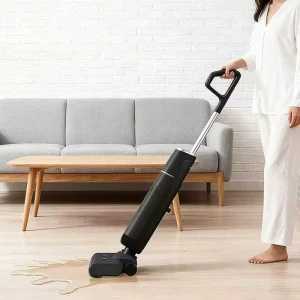 Wet and Dry Cordless Vacuum Cleaner with HEPA Filter and Sterilization for Hard Floor Cleaning