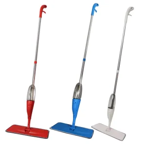 Wet and Dry Dual-Use Rotatable Stainless Steel Mop with Water Spray