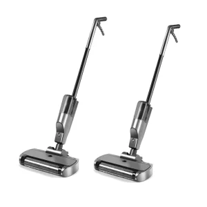 Wet and Dry Electric Mop with High-Suction Vacuum, Low Noise, Spray Water, and Sanitizing Roller for Hard Floors