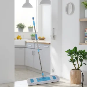 Wet and Dry Flat Floor Mop with 360-Degree Rotating Handle