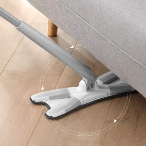 Wet and Dry Flat Floor Mop with Hands-Free Washing