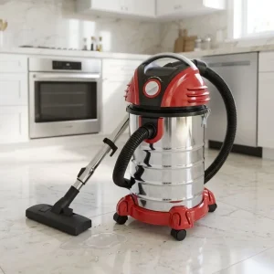 Wet and Dry HEPA Filter Cyclone Drum Vacuum Cleaner 15-25L Capacity for Hotel Use Metal Construction
