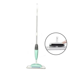 Wet and Dry Microfiber 360-Degree Flat Spray Mop with Sweeper
