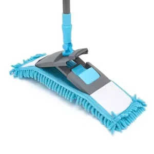 Wet and Dry Microfiber Flat Mop with Reusable Washable Pads for Hardwood Floors