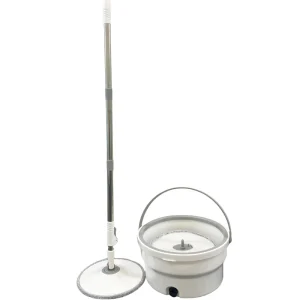 Wet and Dry Microfiber Flat Spin Mop and Bucket Set with Wringer