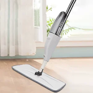 Wet and Dry Spray Mop with 360-Degree Rotating Flat Mop and Water Tank