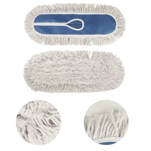 Wholesalers EasyClean Eco Friendly 360 Degree Rectangle Flat Mop Head Quick Absorption Durable Design Lightweight Cotton