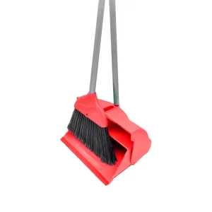 Wholesales Long Handle Plastic Brooms Dustpans Office Home Kitchen Lobby Floor Cleaning Broom and Dustpan Set