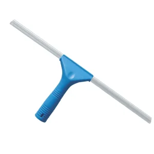 Window Squeegee with Extension Ledge, Rubber Blade and Plastic Handle