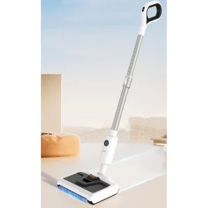 Wireless 3-in-1 Handheld Electric Robot Floor Scrubber and Wet and Dry Vacuum Cleaner with Self-Cleaning and UV Sterilization