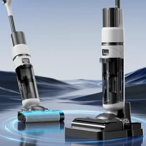 Wireless Handheld Floor Vacuum with Brushless Motor for Wet and Dry Cleaning