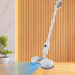 Wireless Mist-Spraying Spin Mop with LED Headlight