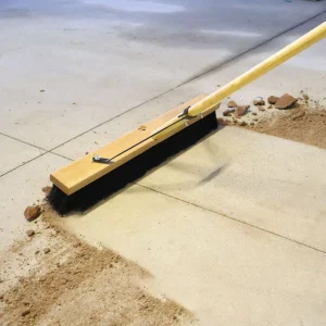 Wooden Plastic Head Push Broom for Indoor Outdoor Deck Garage Garden and Street Floor Sweeping