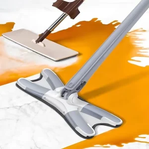 X Type Squeeze Flat Mop 360 Rotatable Lazy Floor Mop With Microfiber Pads Wet Dry Dual use Large Mop