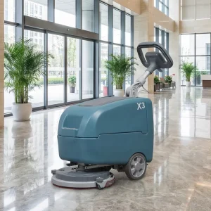X3 Electric Walk-Behind Tile Floor Scrubber with 565mm Squeegee for Baseboard Tile Drying