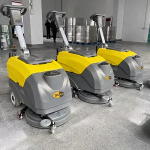 X400 Industrial Floor Scrubbing Machine Walk-Behind Self-Propelled CE Certified Warehouse Cleaning Equipment