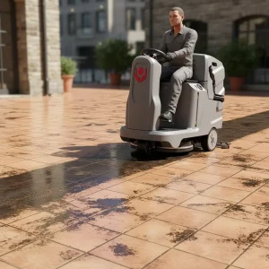X5 24V 100Ah Lithium Battery Electric Self-Propelled Ride-On Compact Floor Scrubber for Ceramic Floors