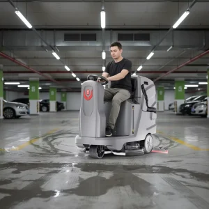 X7 Electric Ride-On Floor Cleaning Machine 24V Battery 300W Motor 85L Tank Self-Propelled