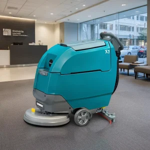 X7 Electric Walk-Behind Tile Floor Scrubber Machine for Laboratory and Lab Spaces
