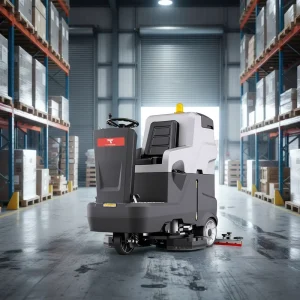 X9 Ride-On Scrubbing Machine for Cement Floors Warehouses