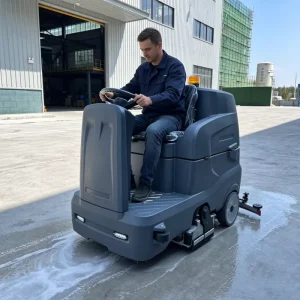 XS200 Automatic Ride On Sweeper Scrubber for Large Areas Over 10000 Square Meters