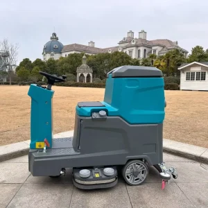 YF-X7 Mini Ride-On Floor Sweeper and Scrubber, 700 mm Sweeping Width