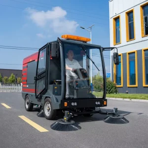 YZ S14 Industrial Street Sweeper Car Ride on Electric Road Sweeping Cleaning Machine