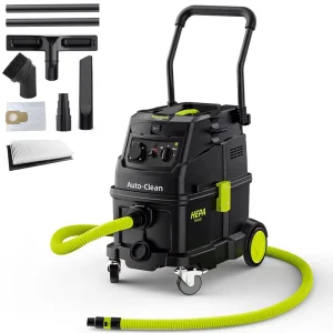 Yowmoft M Class Professional Wet Dry Vacuum Cleaner Auto Clean Outdoor HEPA H13 Filter 40L Stackable Box